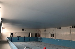 Фото натяжных потолков в бассейне № 8